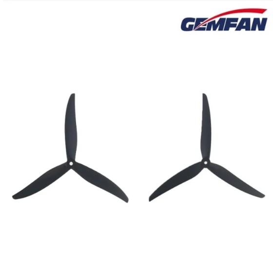 Hot Sales Gemfan 9045 Three Bladed Fiberglass Nylon Large Traverse Machine Spiral Three Bladed 9-inch Traverse Machine